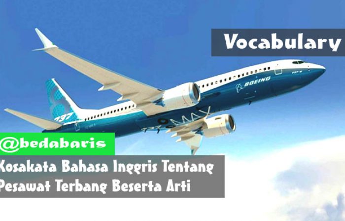 Kosakata Bahasa Inggris Tentang Penerbangan Beserta Arti